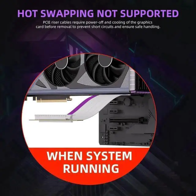 Alt view image 7 of 7 - WRIARICH 200mm White 90-Degree PCIe 4.0 x16 GPU Riser Cable, Flexible High-Speed PCIe Extender Cord Compatible with RTX4090 RTX3060 RX7900 Series Graphics Cards
