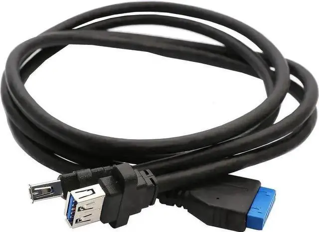 Alt view image 7 of 7 - WRIARICH E3-MPE202-2P Mini PCI-E USB 3.0 Expansion Card with 19-Pin Internal Female Header & USB 3.0 Extension Cable, 5Gbps Mini PCIe Adapter for Mini Host, Industrial PC Front Panel USB Expansion
