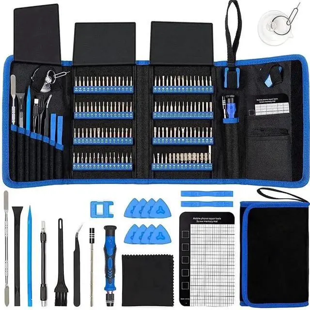 Main image of WRIARICH 142 in 1 Magnetic Precision Screwdriver Repair Kit with 120 Bits, Professional Electronics Disassembly Tool Set for iPhone, MacBook, Laptop, PC, Tablet, PS4, Xbox & Nintendo Game Consoles
