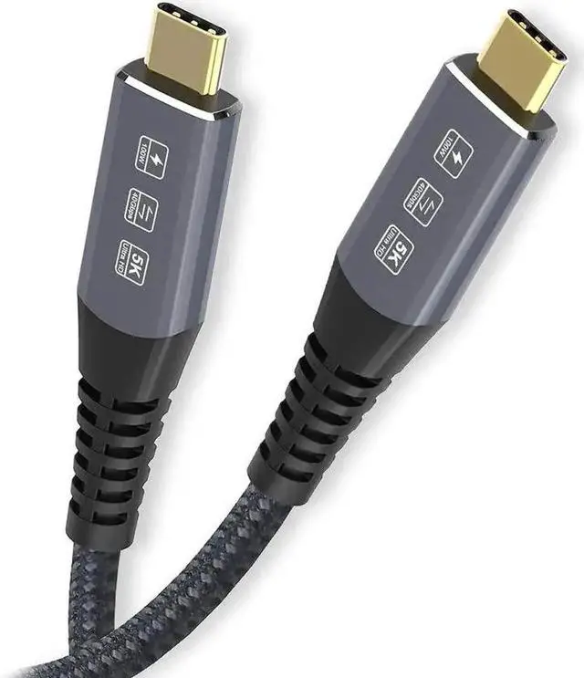 Main image of WRIARICH 1.8M USB4.0 Type-C to Type-C Cable, 40Gbps Data Transfer, 100W PD Fast Charging