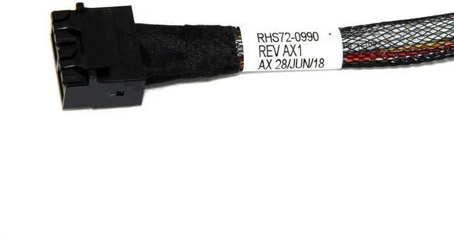 Alt view image 3 of 4 - 75cm LSI 94xx Series Dedicated Fanout Cable, Dual SFF-8643 72Pin Mini SAS HD 4X Host to Dual SFF-8639 68Pin U.2 NVMe SSD Storage Cable, SAS3.0 12Gbps Tri-Mode Server RAID HBA Interconnect Cable