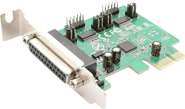 Alt view image 2 of 7 - WRIARICH SI-PEX50103 PCIe x1 Card 2 DB25 Parallel +1 DB9 Serial Port Low Profile Bracket Support SPP EPP ECP RS232 RS485 RS422 Centronics