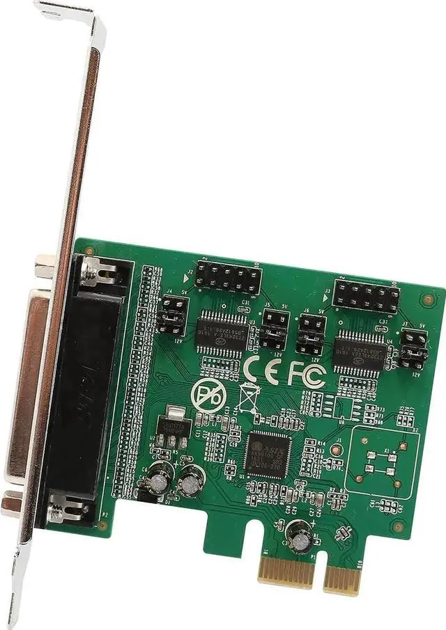 Alt view image 4 of 7 - WRIARICH SI-PEX50103 PCIe x1 Card 2 DB25 Parallel +1 DB9 Serial Port Low Profile Bracket Support SPP EPP ECP RS232 RS485 RS422 Centronics