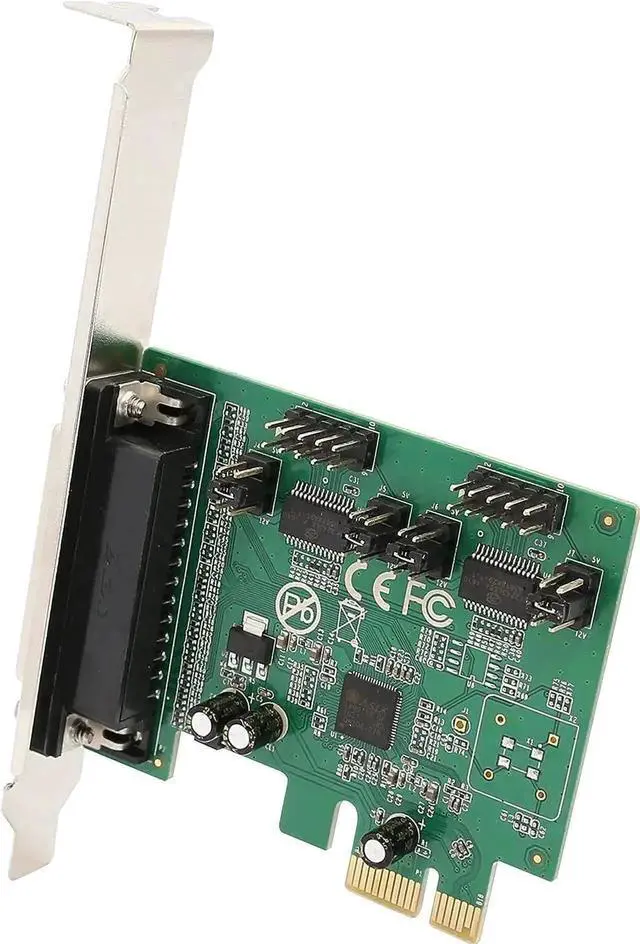 Alt view image 7 of 7 - WRIARICH SI-PEX50103 PCIe x1 Card 2 DB25 Parallel +1 DB9 Serial Port Low Profile Bracket Support SPP EPP ECP RS232 RS485 RS422 Centronics