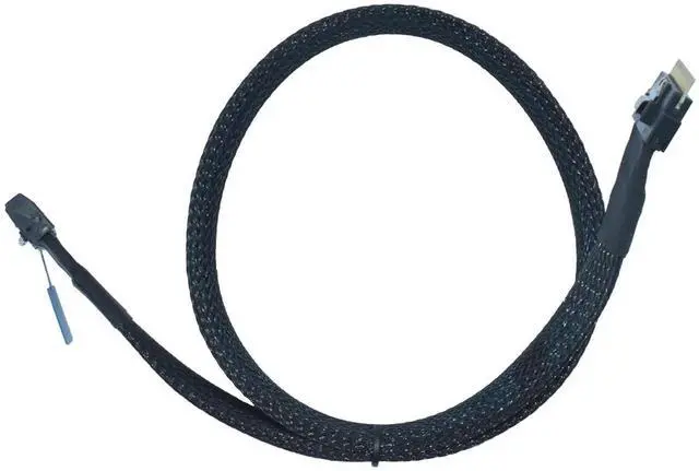 Alt view image 4 of 7 - WRIARICH 50cm PCIe 5.0 MCIO x8 74Pin to SFF-8654 8i Slim SAS Cable for Server Backplane