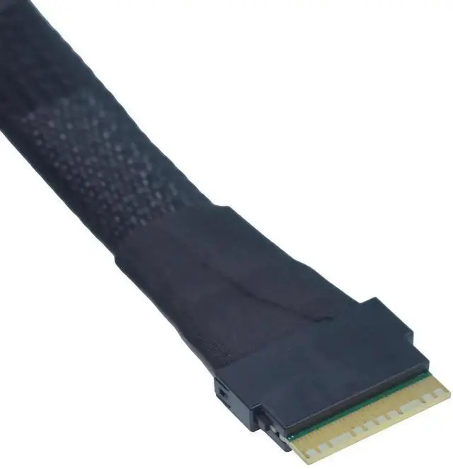 Alt view image 5 of 7 - WRIARICH 50cm PCIe 5.0 MCIO x8 74Pin to SFF-8654 8i Slim SAS Cable for Server Backplane