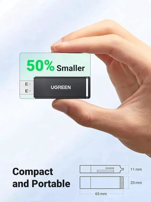 Alt view image 5 of 7 - WRIARICH USB 3.0 Dual Slot SD Card Reader, Portable Memory Card Adapter Supports SDXC/SDHC/MMC/RS-MMC/TF/Micro SDXC/Micro SDHC UHS-I, Compatible with Mac, Windows, Linux, Chrome OS Laptops & Desktops