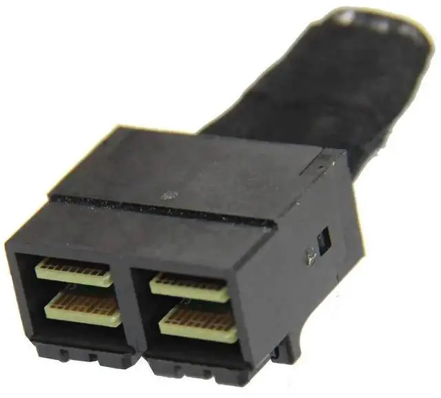 Alt view image 4 of 4 - WRIARICH 75cm LSI 94xx Series Dedicated Cable, Dual SFF-8643 MiniSAS HD 72Pin to 2×SFF-8639 U.2 NVMe SSD Cable, 8X PCIe RAID Card to Dual U2 SSD Connection Wire