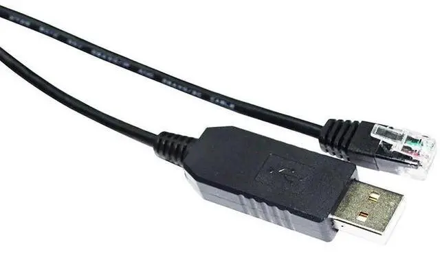 Alt view image 6 of 6 - WRIARICH 1.8M FTDI USB to RS232 RJ11/RJ12 6P4C Console Debug Cable, Compatible with LMACR21D for MEGA-FABS D1 Servo Driver