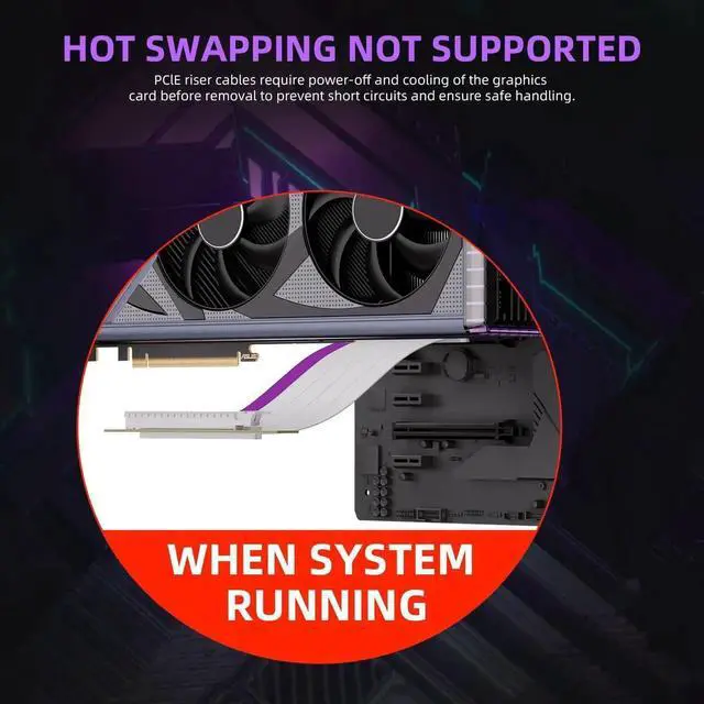 Alt view image 2 of 7 - WRIARICH 200mm PCIe 4.0 x16 Riser Cable, 90 Degree High Speed Flexible GPU Extension Cord, White, Compatible with RTX 4090 RTX 3060 RX 7900 Graphics Cards