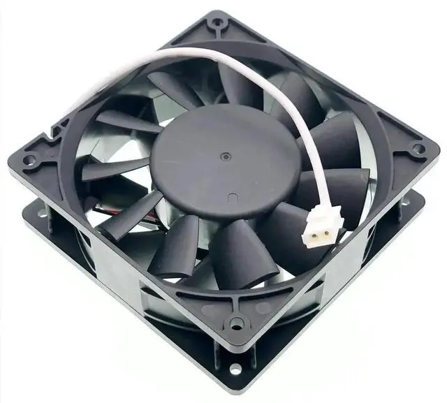 Alt view image 2 of 7 - WRIARICH PFB1224UHEC8X High Speed DC Cooling Fan 12038 120×120×38mm DC24V 2.40A 5500RPM Industrial Fan PN-406345 Rev06