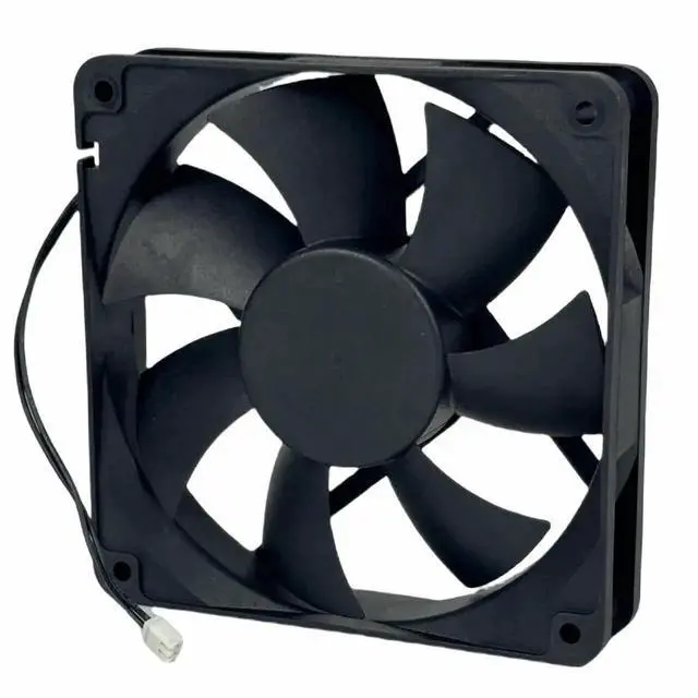 Alt view image 2 of 7 - WRIARICH WRIARICHRDH1225S 120x120x25mm Brushless DC Cooling Fan, DC12V 0.40A 2-Wire Chassis Fan by Xinruilian