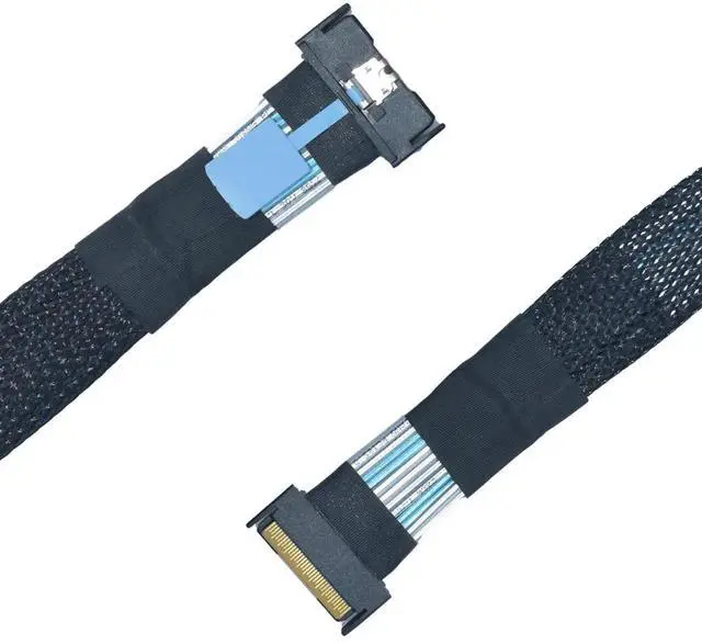 Alt view image 6 of 7 - WRIARICH PCIe Gen5 MCIO 8i Cable, MCIO x8 to MCIO x8, 80cm (2.6ft)