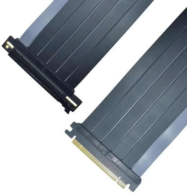 Main image of WRIARICH 200mm Black Right Angle PCIe 4.0 x16 GPU Riser Extension Cable