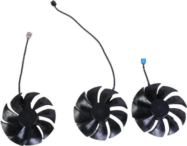 Alt view image 3 of 7 - WRIARICH 87MM PLD09220S12H GPU Cooling Fan, 4-Pin PWM Replacement for EVGA GeForce RTX 3070 3080 Ti 3090 FTW3 Ultra Gaming