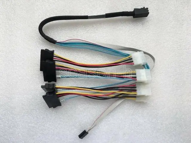 Main image of WRIARICH 60CM Standard Mini SAS SFF-8643 to 4 x SFF-8482 29Pin Server Storage Data Cable