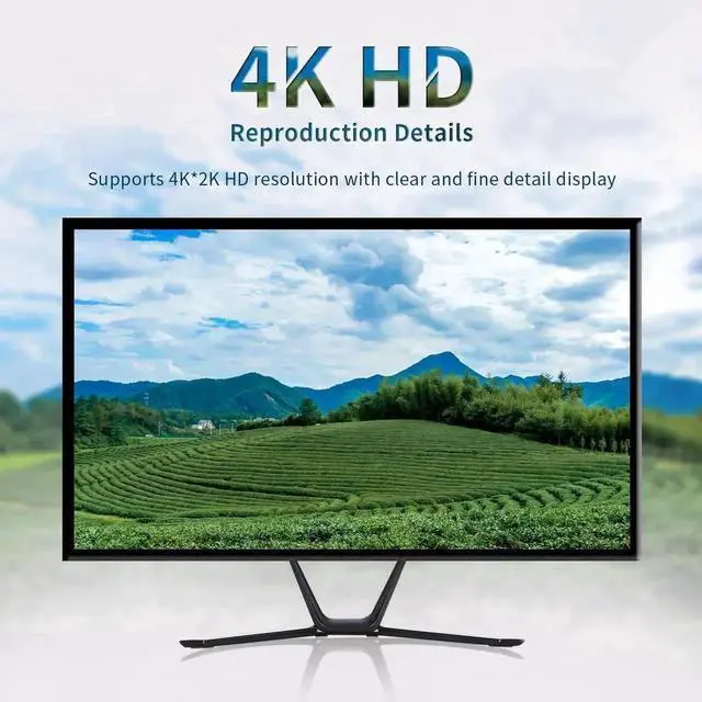 Alt view image 6 of 7 - WRIARICH 2 Port HDMI KVM Switch 4K@60Hz, 2 PCs Share 1 Monitor & 4 USB 2.0 Devices, USB Switcher for Keyboard Mouse Printer, Support Front Button & External Desktop Controller