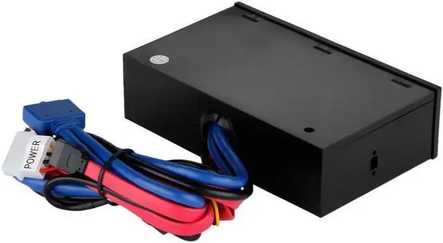 Alt view image 6 of 6 - WRIARICH 5.25 Inch Multifunction Media Dashboard Front Panel, Internal Card Reader with USB 2.0, USB 3.0 20Pin Header, e-SATA & SATA Ports for Desktop PC Case