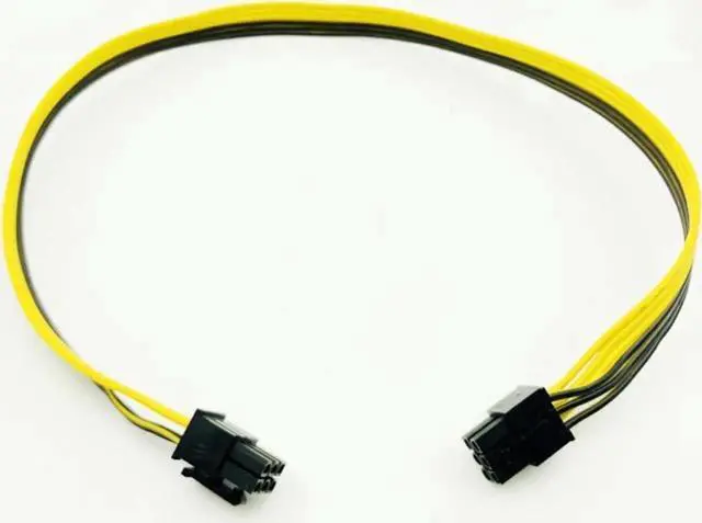 Main image of WRIARICH 10 Pack PCIe 6Pin Male to Male Extension Cables, 18AWG PCI-Express PSU Power Adapter Cables for BTC Mining Rigs