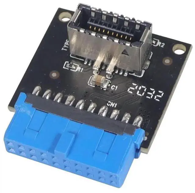 Alt view image 5 of 6 - WRIARICH 5 Pcs USB 3.1 Type-E to 20Pin Header Cable Adapter, USB 3.0 20Pin Male to Type-E Connector for Motherboard Front Panel