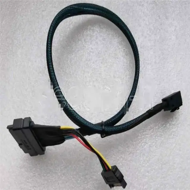 Alt view image 3 of 3 - WRIARICH 0.5M 12G Mini SAS HD to U.2 Cable, SFF-8643 to SFF-8639 NVMe SSD Server Storage Cable