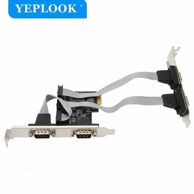 Alt view image 5 of 6 - WRIARICH PCIe x1 to 4-Port DB9 RS232 Serial COM Expansion Card, AX99100 ASIX Chipset Industrial I/O Adapter for Desktop PC