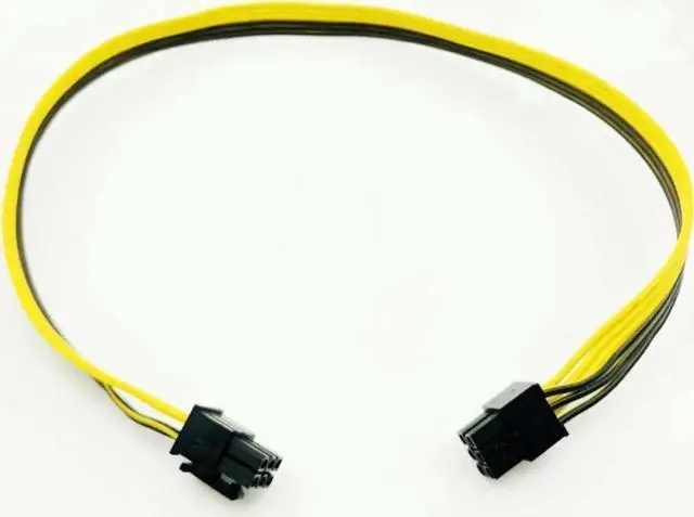 Main image of WRIARICH 10PCS PCIe 6Pin Male to Male Extension Cables, 18AWG PCI-Express Power Adapter Cords for BTC Mining Rigs