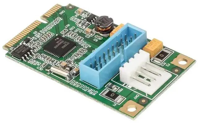 Alt view image 5 of 7 - WRIARICH E3-MPE202-2P Mini PCI-E to USB 3.0 Expansion Card, Internal 19-Pin Header Adapter with USB 3.0 Female Extension Cable, 2-Port 5Gbps SuperSpeed Card for Industrial Embedded Devices