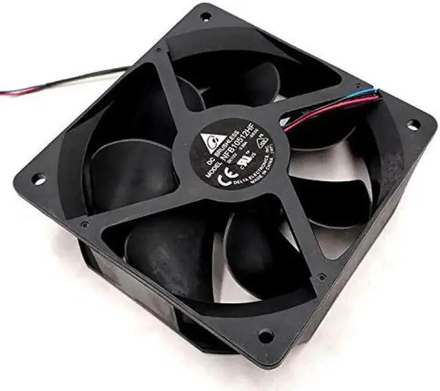 Alt view image 6 of 7 - WRIARICH Delta NFB10512HF 10532 DC12V 0.39A 3-Wire Cooling Fan, 105×105×32mm Dedicated Replacement Fan for Projectors