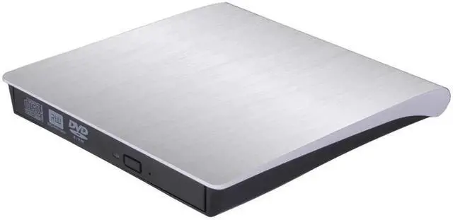 Main image of WRIARICH White Slim External CD DVD Drive USB3.0 DVD-RW Burner Rewriter Compatible with Windows 7/8/10 Mac Laptop Notebook Desktop PC