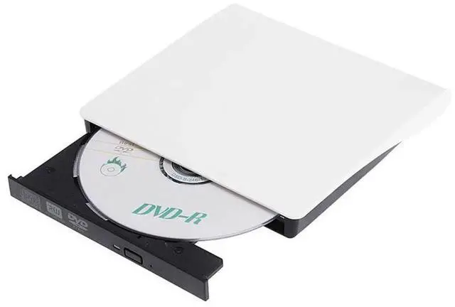 Alt view image 3 of 6 - WRIARICH White Slim External CD DVD Drive USB3.0 DVD-RW Burner Rewriter Compatible with Windows 7/8/10 Mac Laptop Notebook Desktop PC