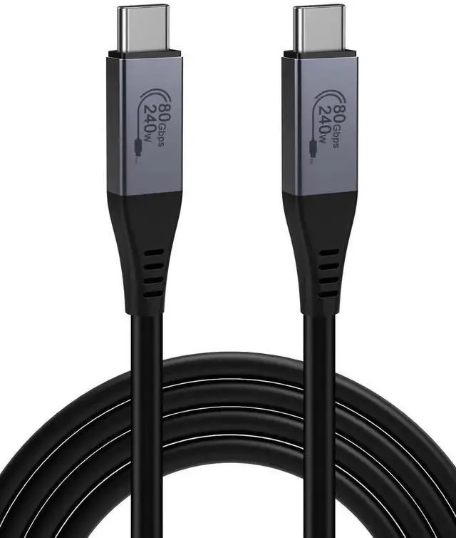 Main image of WRIARICH 5FT USB4 Cable USB-IF Certified 80Gbps 240W PD Support 8K@60Hz Compatible Thunderbolt 5/4/3