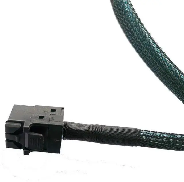 Alt view image 3 of 5 - WRIARICH 80cm SlimSAS 4X to Mini SAS HD 4X Storage Cable, SFF-8654 38Pin to SFF-8643 36Pin, 24Gbps SAS / 8GT/s PCIe SAS3.0 Server Internal Cable