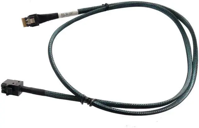 Main image of WRIARICH 80cm SlimSAS 4X to Mini SAS HD 4X Cable, SFF-8654 38Pin to SFF-8643 36Pin, 24Gbps SAS / 8GT/s PCIe SAS3.0 Server Storage Cable