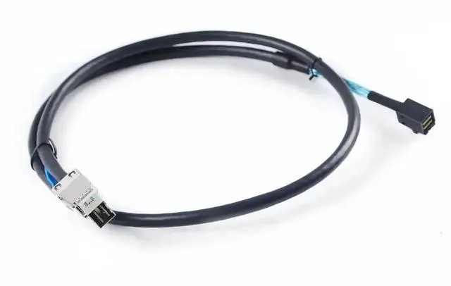 Alt view image 2 of 6 - WRIARICH 1m/3.3FT External Mini SAS HD Cable SFF-8644 Male to SFF-8643 Male, High Speed Data Transmission Cord for Server RAID Controller Storage Array Connection