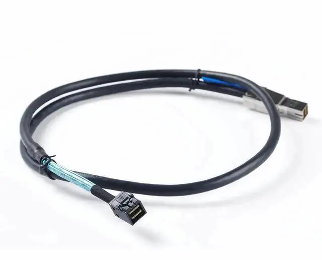 Alt view image 5 of 6 - WRIARICH 1m/3.3FT External Mini SAS HD Cable SFF-8644 Male to SFF-8643 Male, High Speed Data Transmission Cord for Server RAID Controller Storage Array Connection