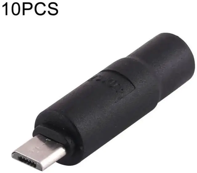 Main image of WRIARICH 10 Pack DC Power Plug Connector Adapter, 4.0 x 1.7mm Male to Micro USB DC Power Converter Plug