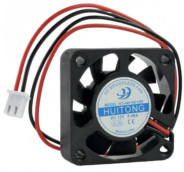 Alt view image 7 of 7 - WRIARICH HT-04010D12M 40×40×10mm DC12V 0.08A 2-Wire Brushless Silent Cooling Fan, 4cm Mini Replacement Fan