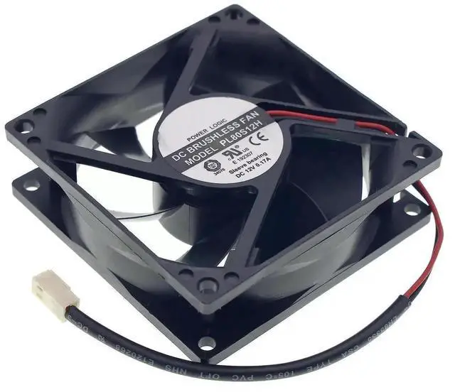 Alt view image 5 of 7 - WRIARICH PL80S12H DC Brushless Cooling Fan, 8025 80×80×25mm 12V 0.17A 2-Wire Replacement Cooler