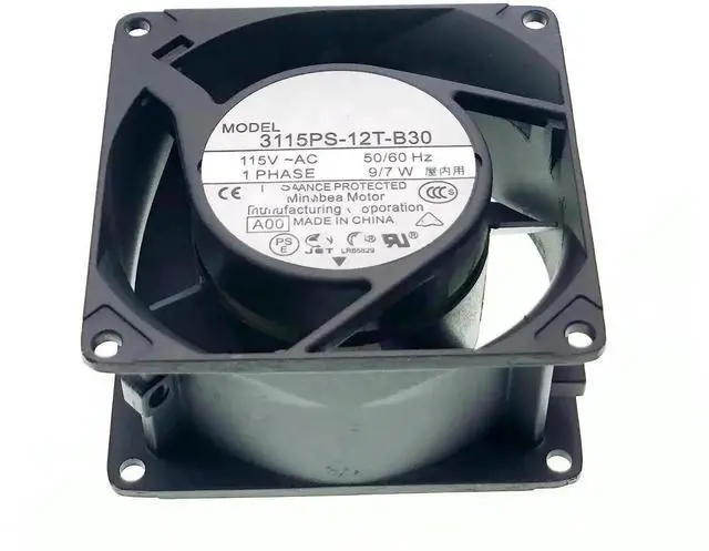 Alt view image 7 of 7 - WRIARICH 8038 80x80x38mm AC Cooling Fan 3115PS-12T-B30 115V
