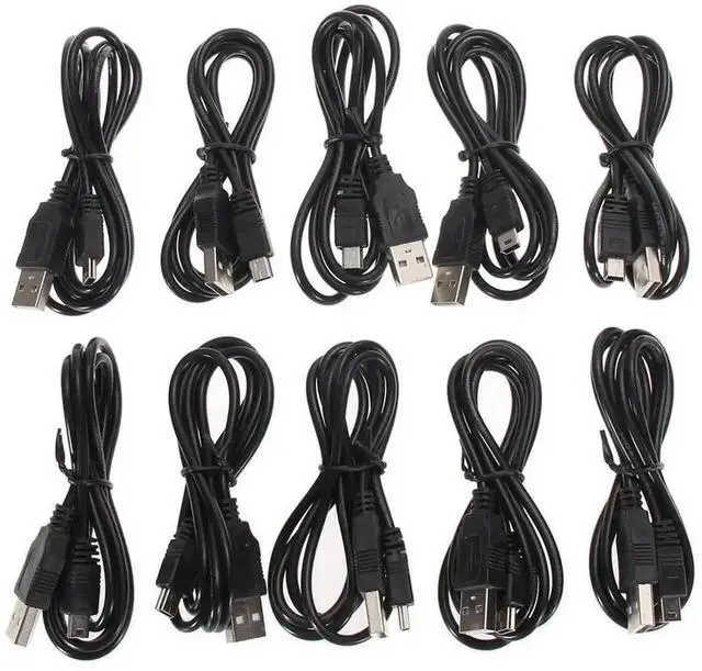 Main image of WRIARICH 10 Pack 1m USB Charging & Data Cables for PS3 Wireless Controller