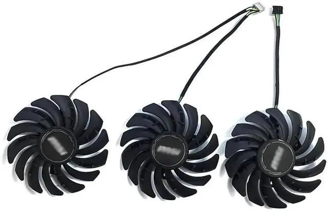 Alt view image 2 of 4 - WRIARICH 85mm 4Pin GPU Cooling Fan PLD09210S12HH, Replacement Cooler for MSI RTX 3060 Ti / 3070 / 3080 / 3090 Ventus 3X Graphics Card