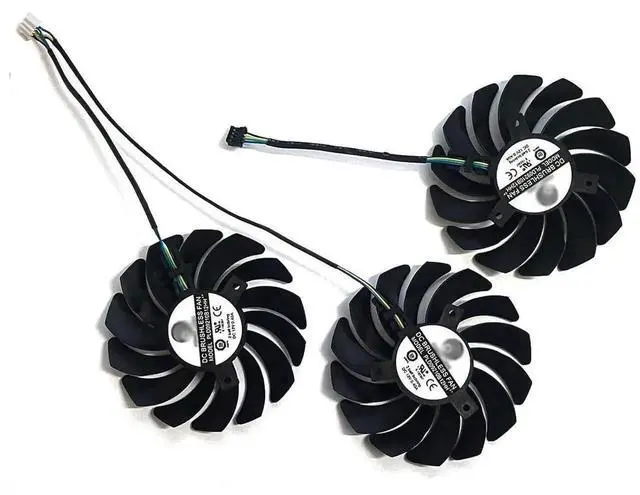 Alt view image 4 of 4 - WRIARICH 85mm 4Pin GPU Cooling Fan PLD09210S12HH, Replacement Cooler for MSI RTX 3060 Ti / 3070 / 3080 / 3090 Ventus 3X Graphics Card