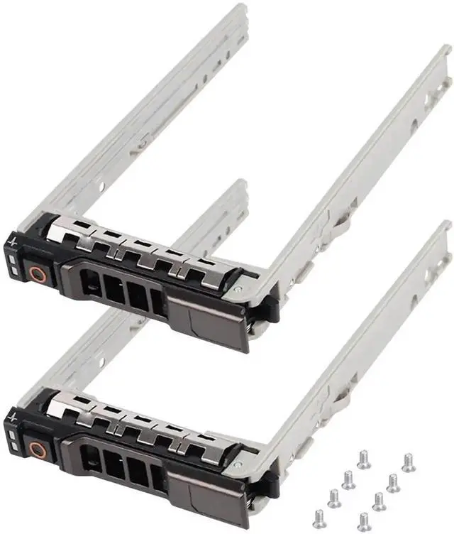 Main image of WRIARICH 2 Pack 2.5" HDD SSD Tray Caddy 8FKXC 08FKXC with Mount Screws for Dell PowerEdge R610 R620 R710 T710 R720 R815 R820 R630 T630 R730 Server