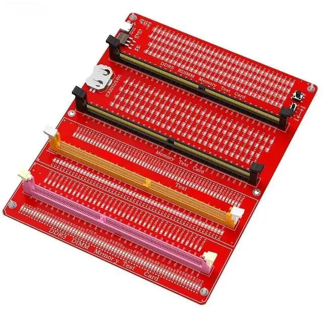 Main image of WRIARICH DDR3/4/5 RDIMM/UDIMM Memory Tester, LED Indicator, Type-C Power Supply, Test Button, Desktop Computer DDR3/4/5 Memory Test Card