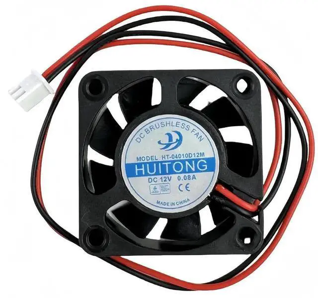 Main image of WRIARICH 4010 Silent DC Brushless Cooling Fan HT-04010D12M, 4CM 12V 0.08A 2-Wire Mini Equipment Cooling Fan