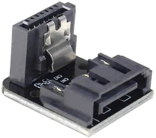 Main image of WRIARICH 10 Pack 90 Degree SATA 7Pin Adapter, 7Pin Male to Female Right Angle SATA Converter for PC SSD HDD Motherboard