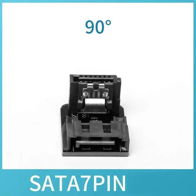 Alt view image 3 of 6 - WRIARICH 10 Pack 90 Degree SATA 7Pin Adapter, 7Pin Male to Female Right Angle SATA Converter for PC SSD HDD Motherboard