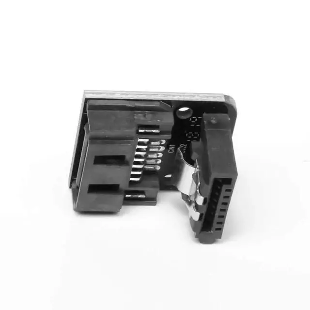 Alt view image 2 of 6 - WRIARICH 10 Pack 90 Degree SATA 7Pin Adapter, 7Pin Male to Female Right Angle SATA Converter for PC SSD HDD Motherboard