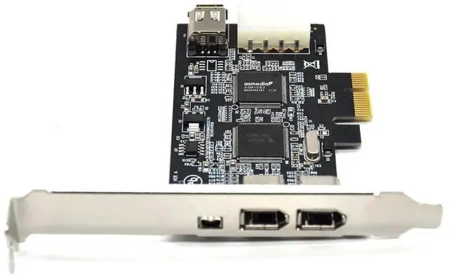 Alt view image 6 of 7 - 4-Port PCIe Firewire Card IEEE 1394a Controller, 3×6Pin+1×4Pin Firewire 400/800 Adapter with Low Profile Bracket & Cable, Supports Windows 7/8/10 & Mac OS for DV Camcorders and Firewire Peripherals